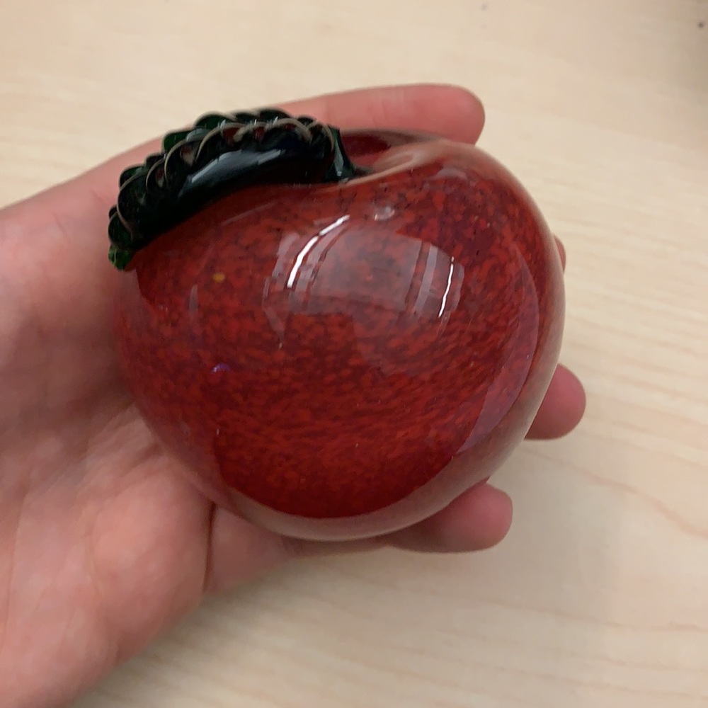 Beautiful Glass Fruit home decor apple